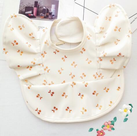 Baby Meal Pocket Angel Wing PU Waterproof Bib