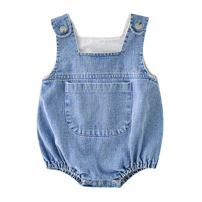 Infant Men And Women Baby Denim Sling Triangle Bag Clothes