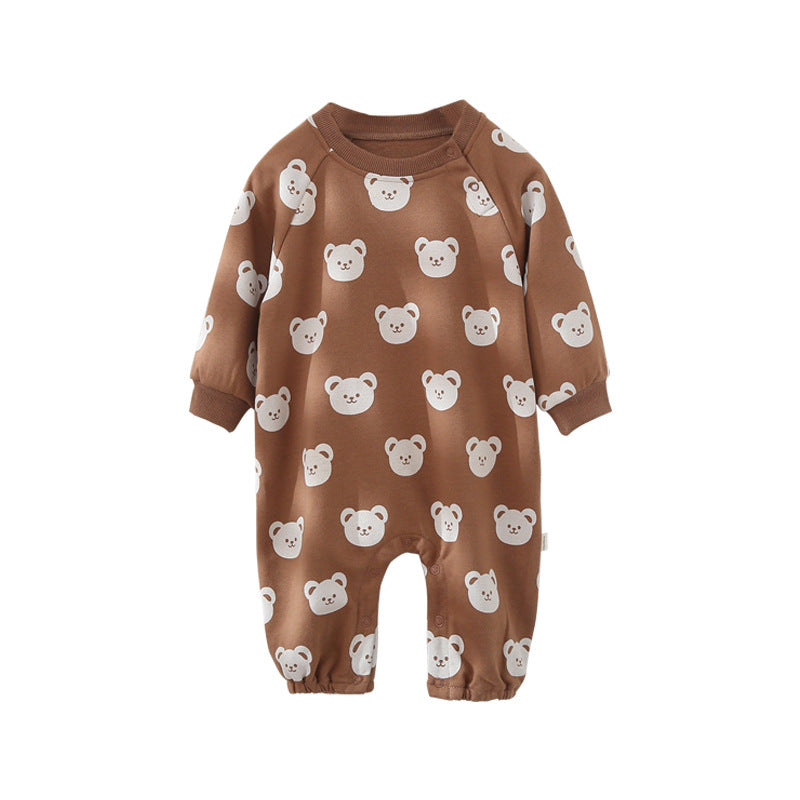 Cotton Baby Cartoon Print Romper