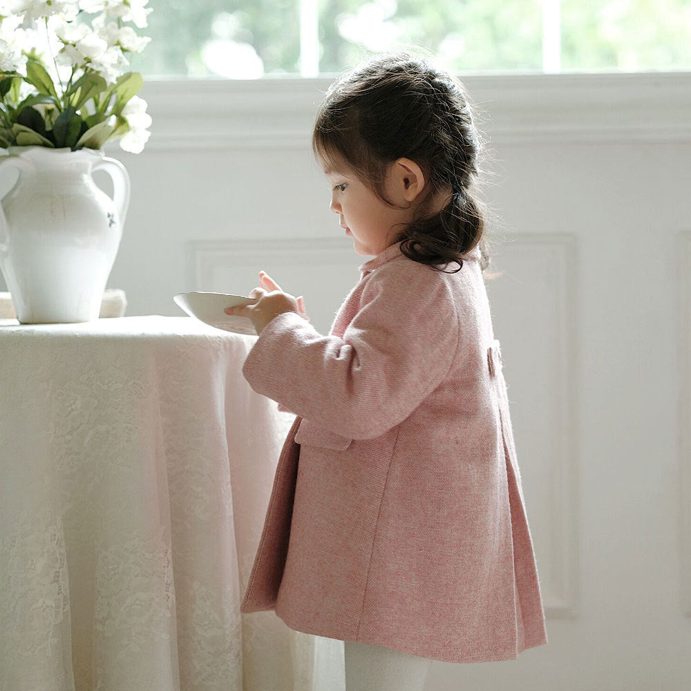 Toddler Girls' Wool Coat Warm Outerwear