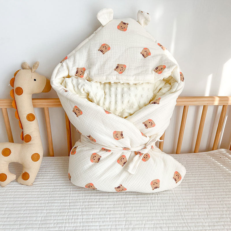 Baby Velvet Quilt Autumn Winter Thick Baby Cotton Blanket