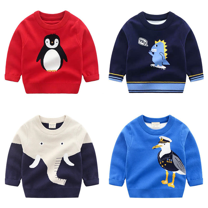 Children's Cartoon Sweater Wholesale Baby Sweater Knitting