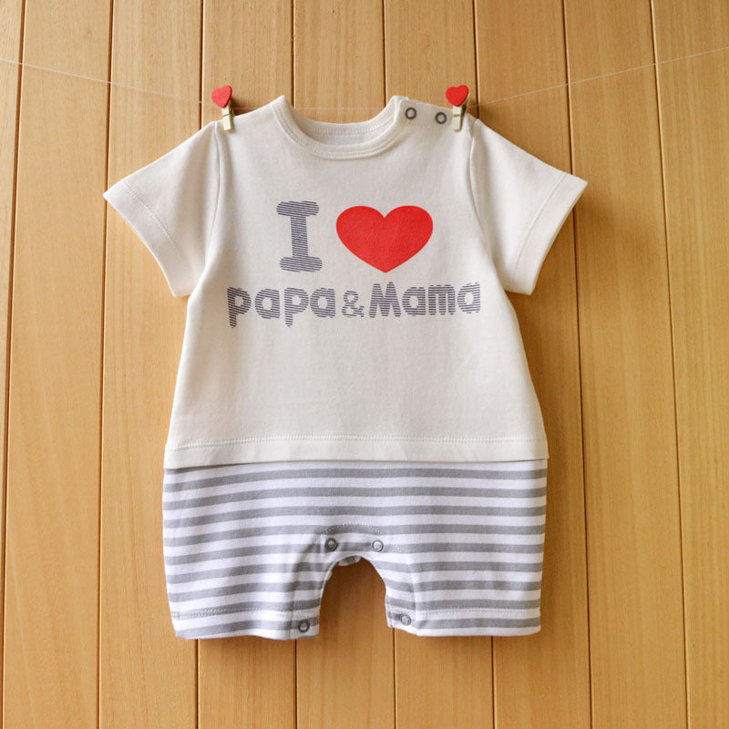 Baby Casual Onesies Short Sleeve Spring Summer Boy Girl Clothes