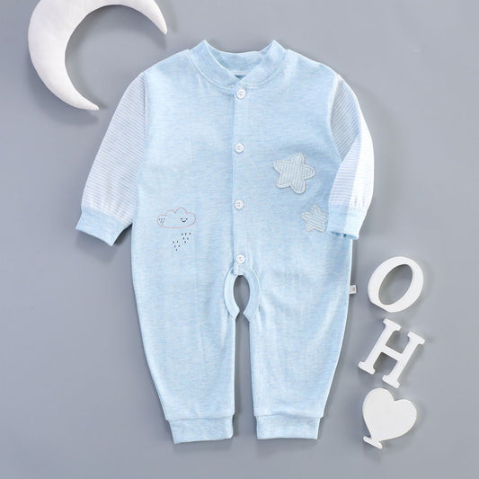 Baby Cotton Romper Long Sleeve Bodysuit Boy Girl Sleepers Pajamas