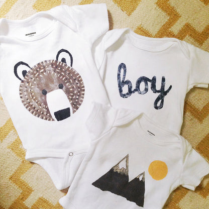 Three-piece Cotton Short-sleeved Baby Bottoming Shirt