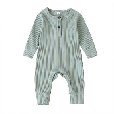 Baby Jumpsuit Pit Striped Cotton Trousers Romper