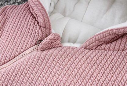 Autumn Winter Coat Jumpsuit Baby Clothing Newborn Warm Full-zipped Outerwear