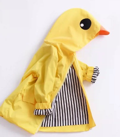 Yellow Duck Hoodie Jacket Coat for Babies and Toddlers