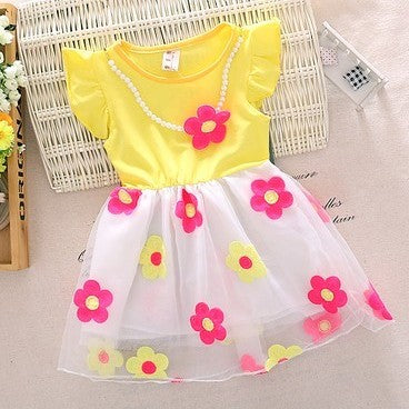 Baby Girl Dress Summer Short Sleeve Kid Princess Dress