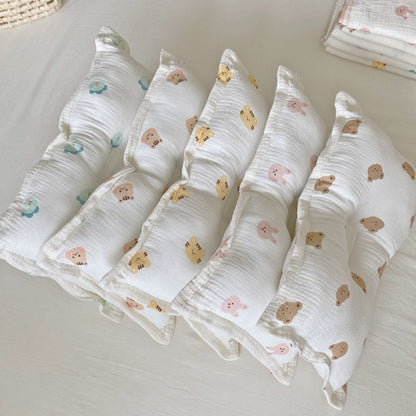 Cartoon Printed Baby Pure Cotton Yarn Cloth Blanket Summer Quilt