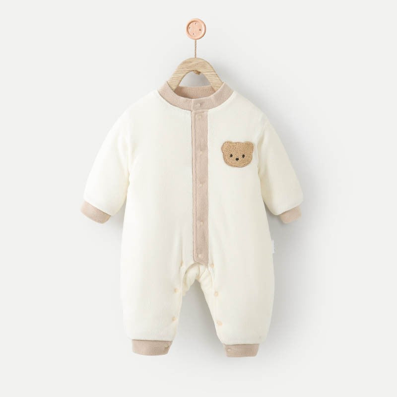 Baby Jumpsuit Autumn And Winter Fleece-lined