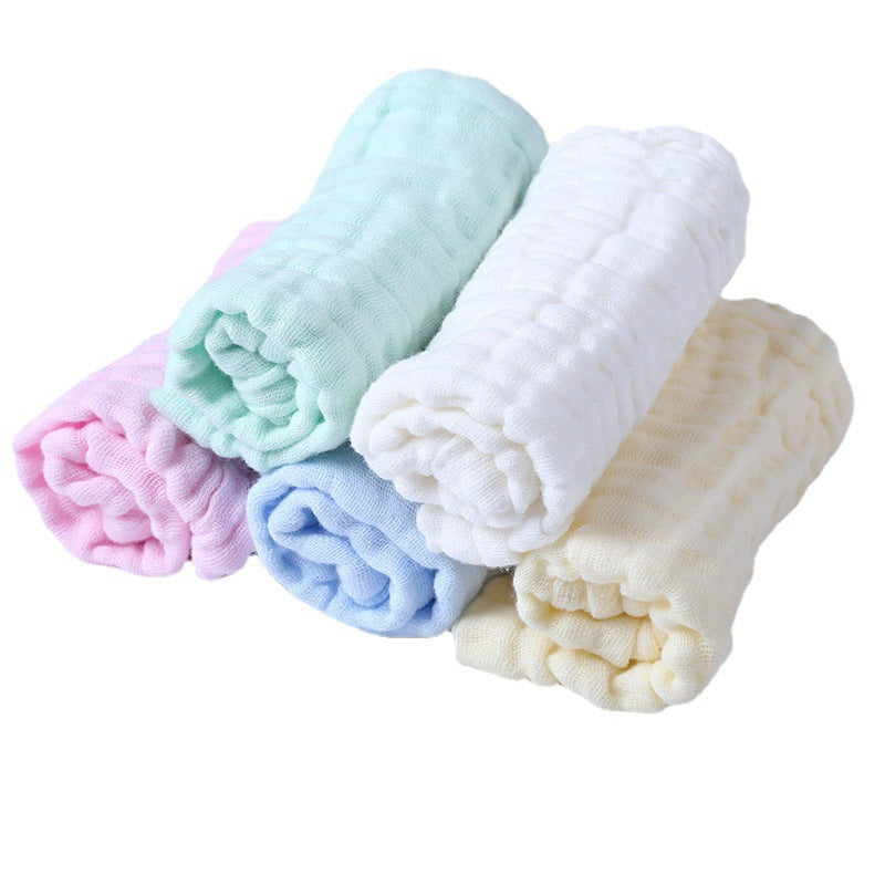 5-piece Set Baby Burp Cloths Cotton 6-layer Gauze Newborn Accessories
