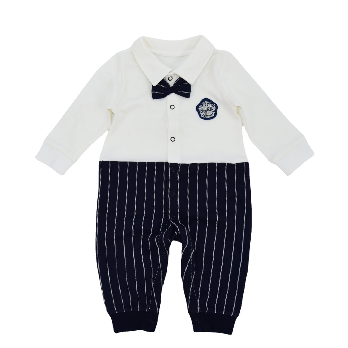 British Gentleman Boy Baby Crawling Suit Cotton Hakis