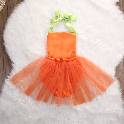 Children's Halloween gauze jumpsuit