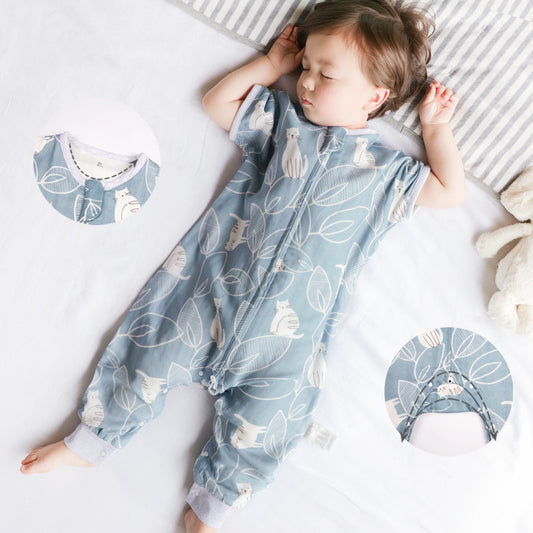 Baby thin bamboo cotton gauze sleeping bag