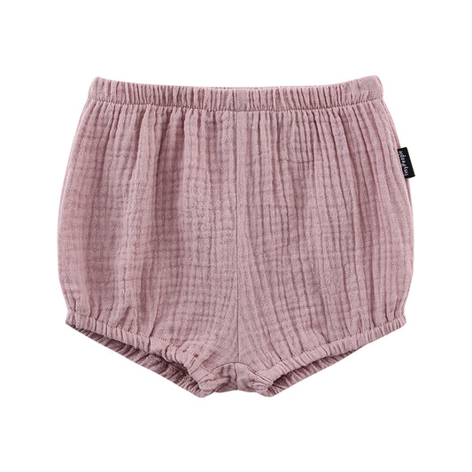 Baby Cotton Crepe Shorts Spring Summer Breathable Light Pants Baby Bloomers