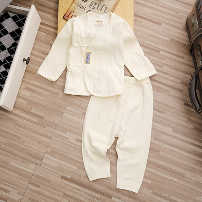 2-piece Set Baby Cotton Kimono Pajamas