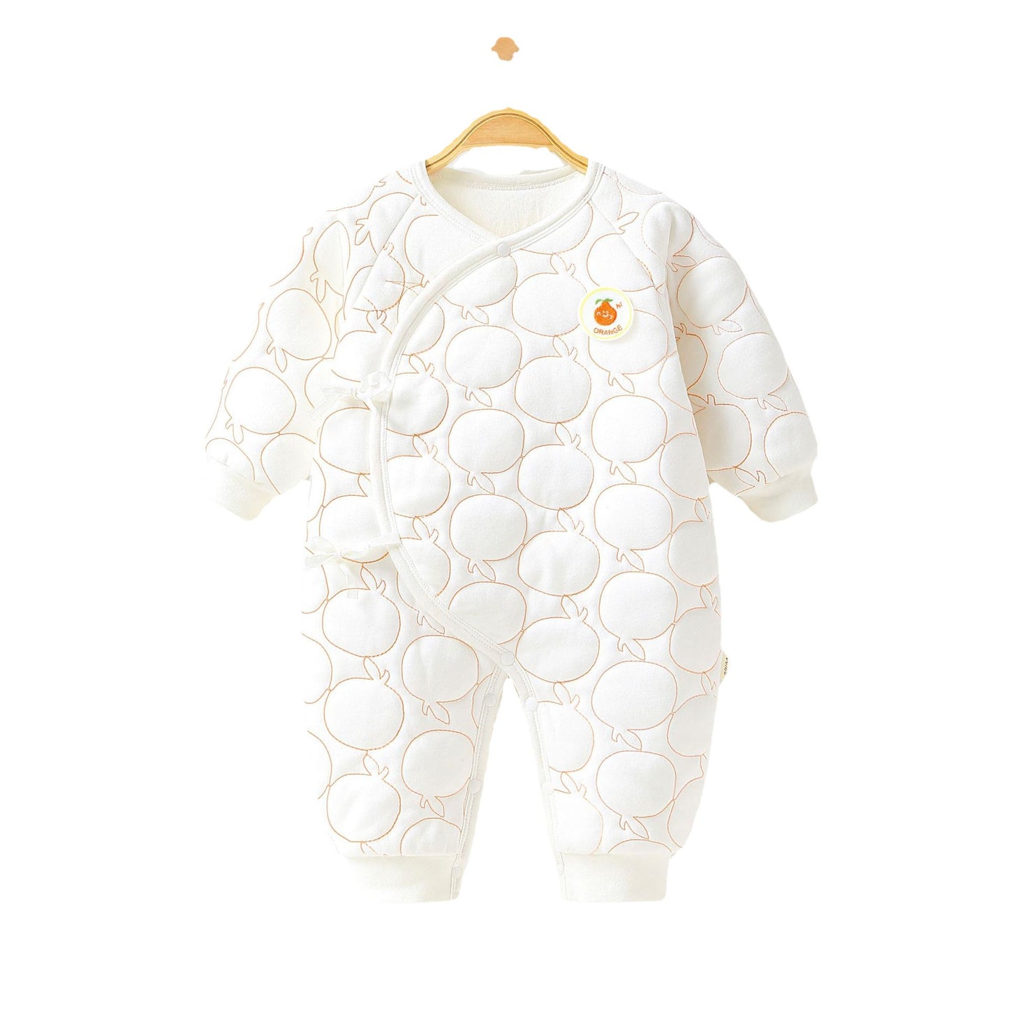 Baby Onesie Baby Warm Clip Cotton Thin Cotton Butterfly Clothes Ha Clothes Climbing Suit