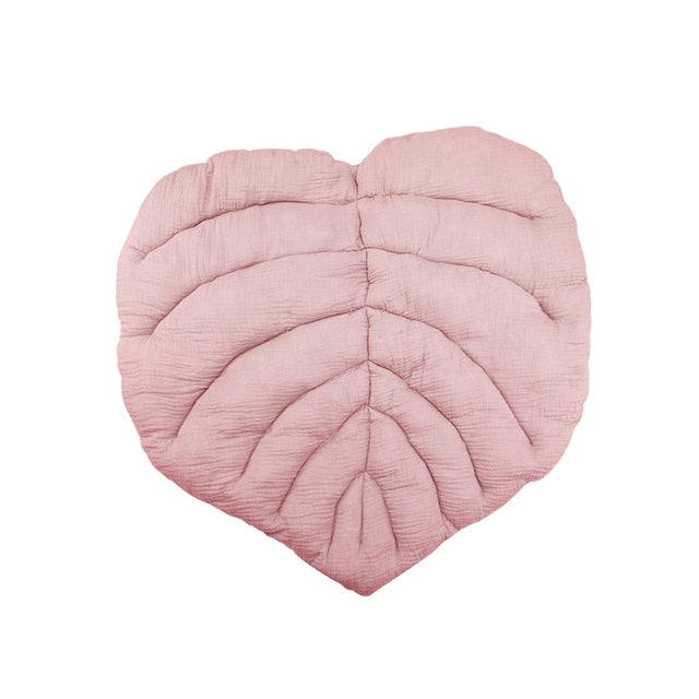 Baby Leaf Play Mat Cotton Gauze Soft Blanket