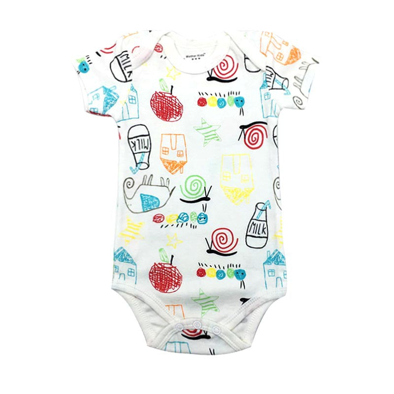 Compatible with Apple, Baby Tripod Cotton Baby Short Sleeve Jumpsuit