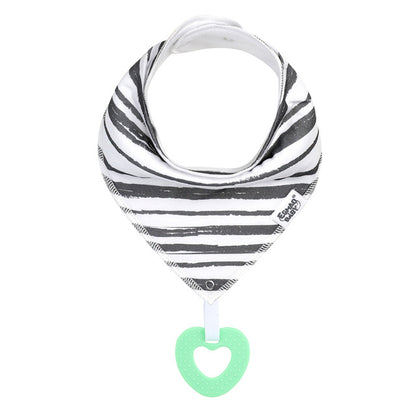 Cotton Baby Bandana Bib And Teething Toy