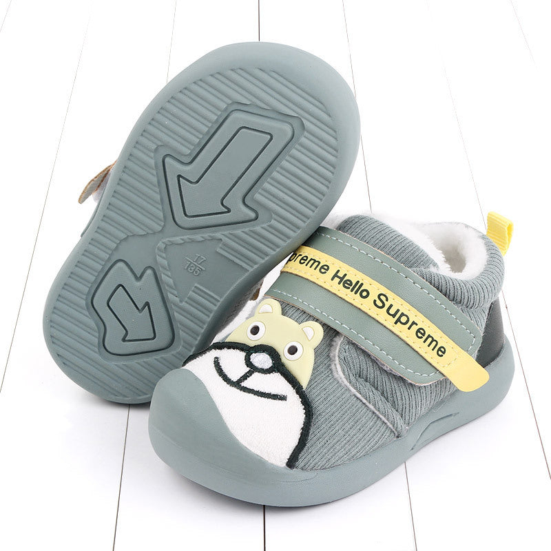 Plush baby indoor shoes