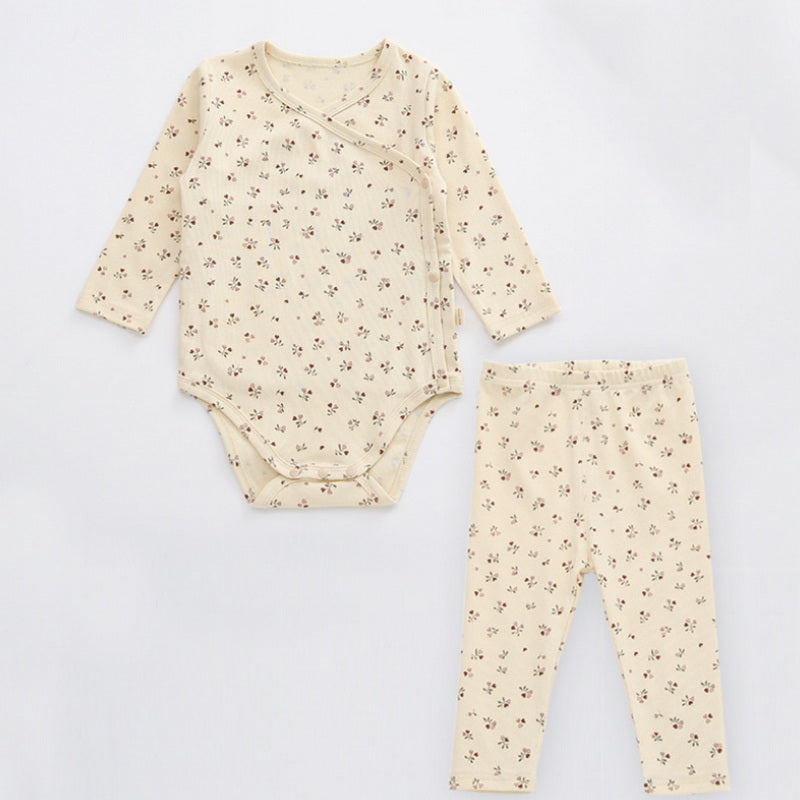 Newborn Baby Cotton Romper Climbing Two-piece Suit