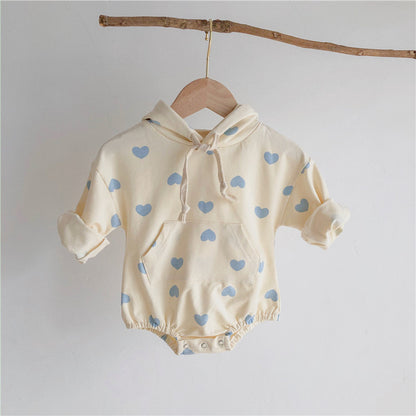 Love Bag Romper Male And Female Baby Jumpsuit