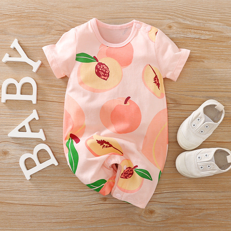 Baby Casual Onesies Short Sleeve Spring Summer Boy Girl Clothes