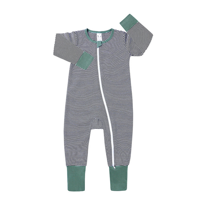 Spring and Autumn Baby Cotton Cartoon Jumpsuit