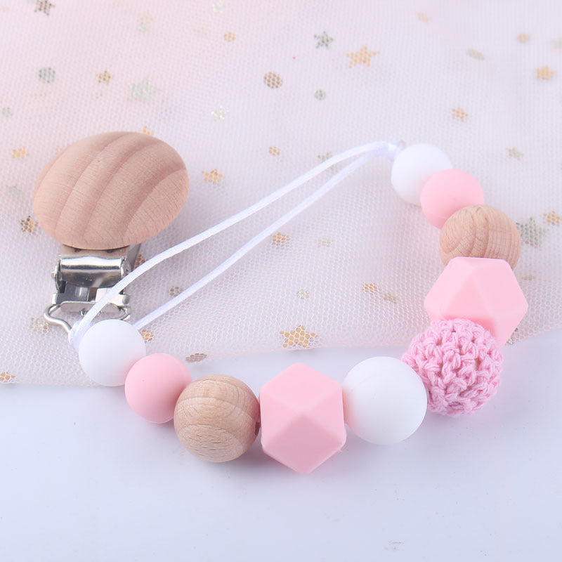 Baby silicone pacifier chain