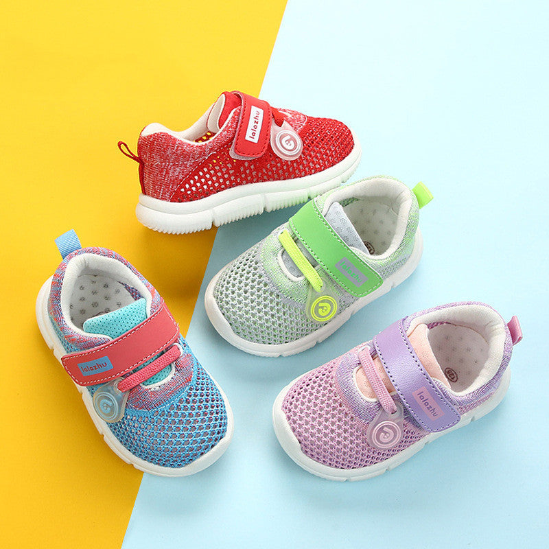 Baby Toddler Shoes Men's And Children's Sports Shoes Women's Baby Breathable Mesh Shoes