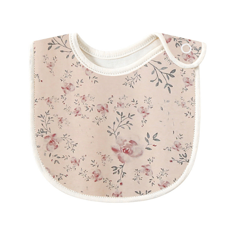 Baby Cotton Printed Bib Floral Nature