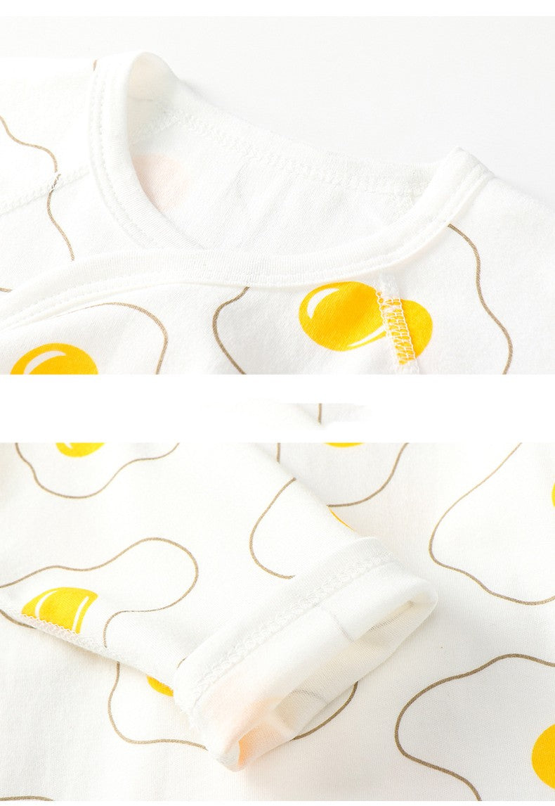 Baby Pajamas Pure Cotton Fried Egg Print