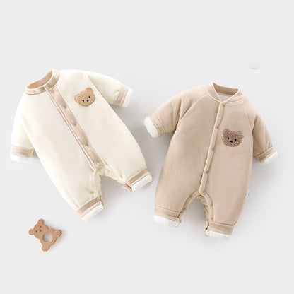 Baby Jumpsuit Autumn And Winter Fleece-lined