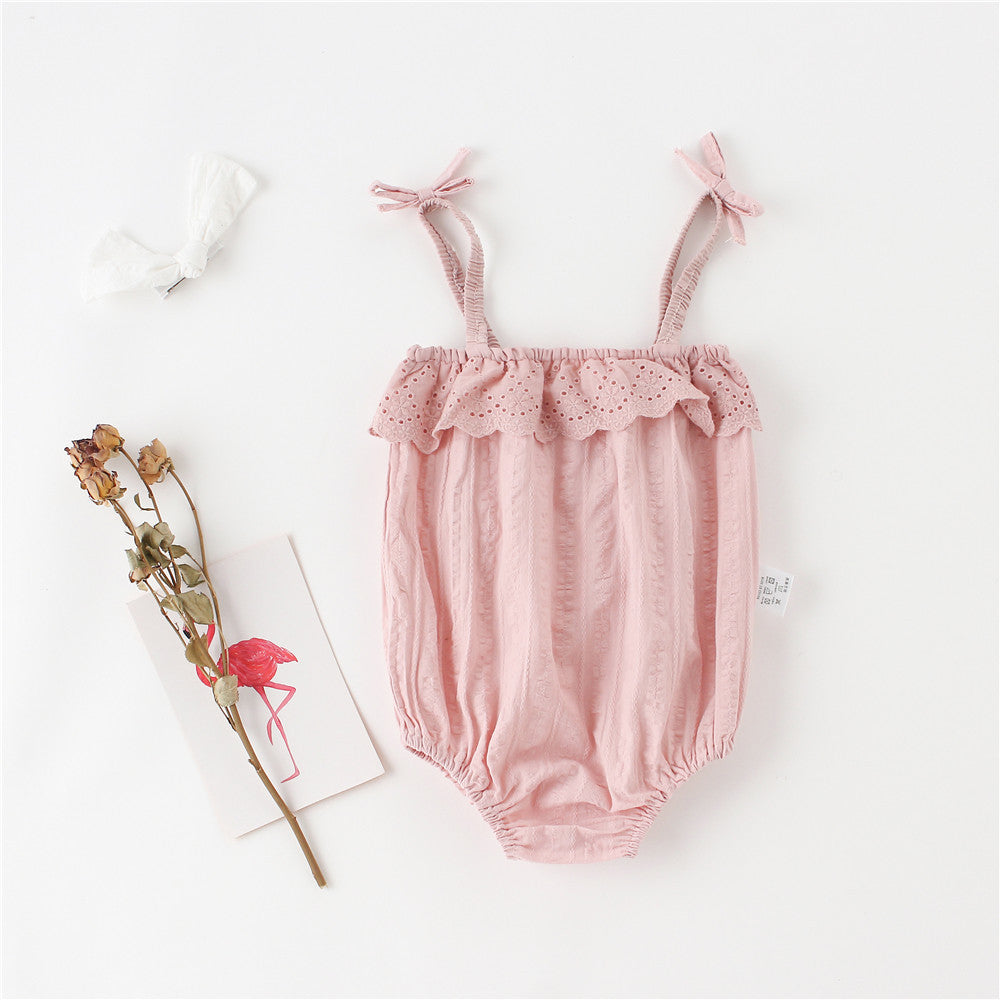 Cool And Lovely Baby Conjoined Thin Climbing Suit Summer Jumpsuit