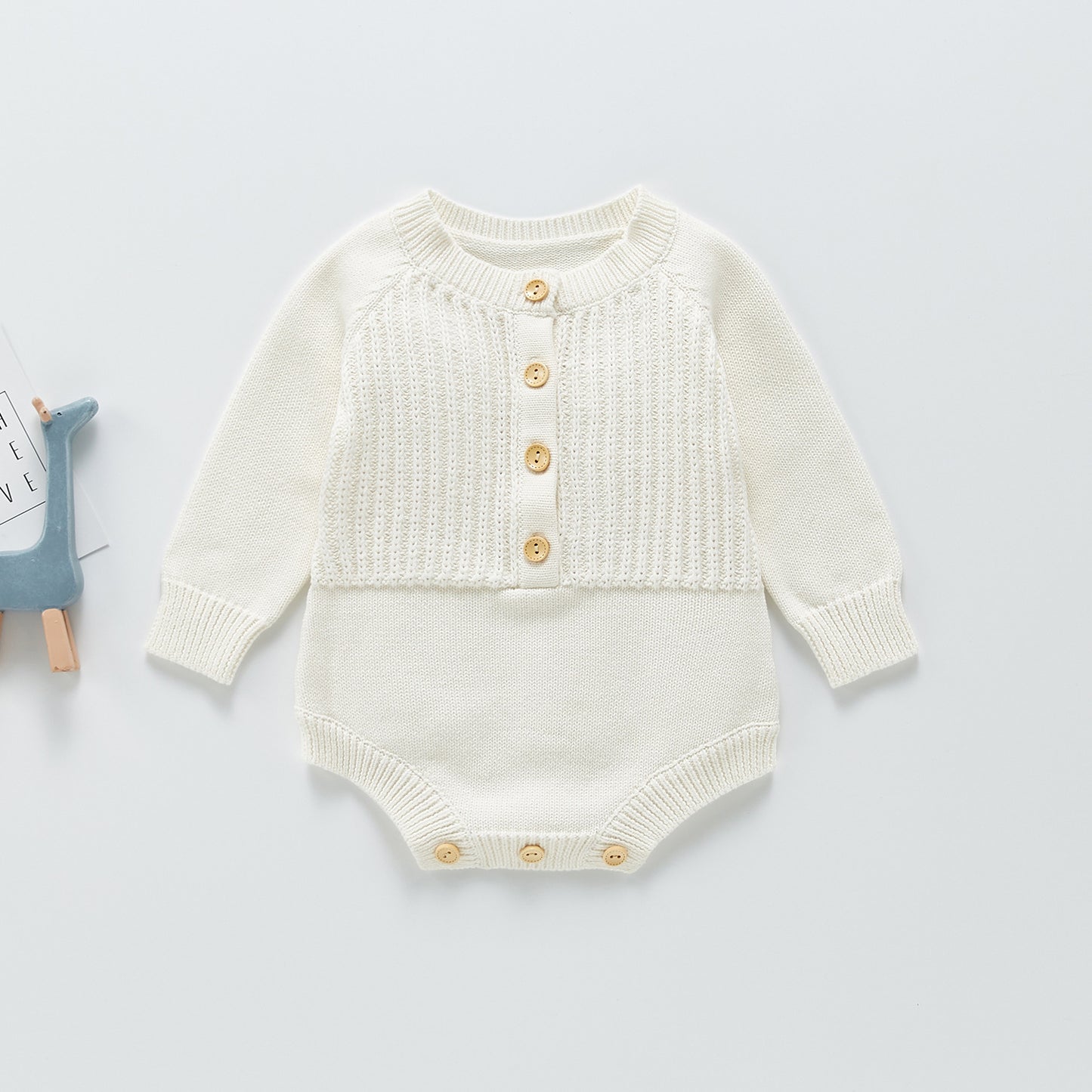 New Baby Knitted Sweater Nordic Style One-piece