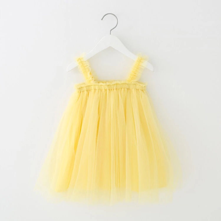 Baby Net Gauze Skirt With Wooden Ears Princess Dress Tutu Skirt