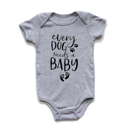 Printed Triangle Baby Romper Bodysuit