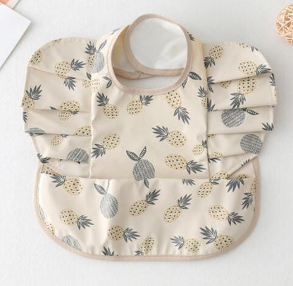 Baby Meal Pocket Angel Wing PU Waterproof Bib