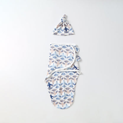 Baby Swaddling Scarf With Hat Suit