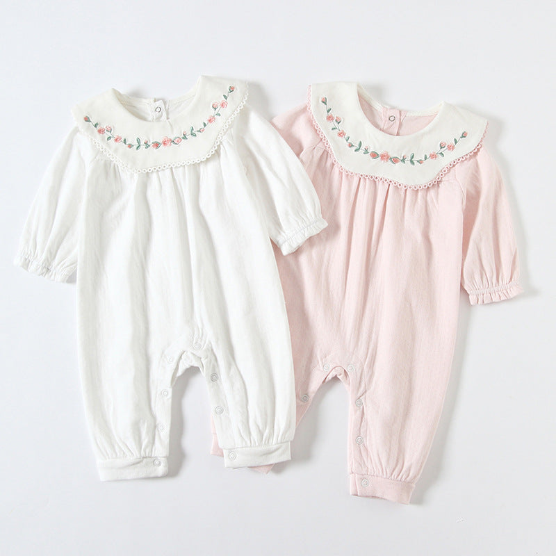 Baby Girl Lace Strap Jumpsuit