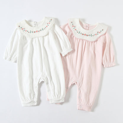 Baby Girl Lace Strap Jumpsuit