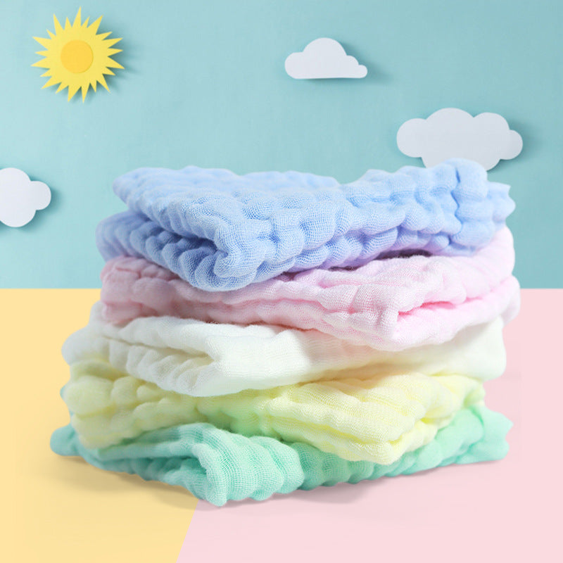 5-piece Set Baby Burp Cloths Cotton 6-layer Gauze Newborn Accessories
