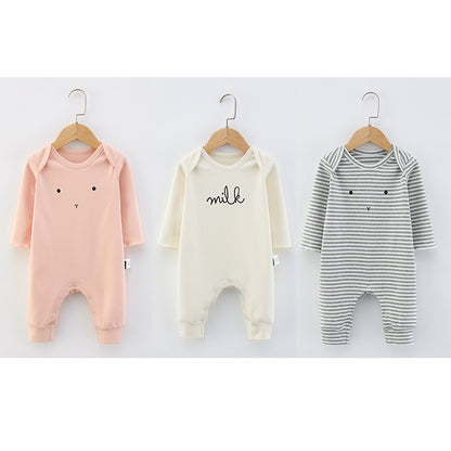 Baby Thick Cotton Bodysuit Long Sleeve Autumn Winter Warm Sleepers Boy Girl Romper Pajamas