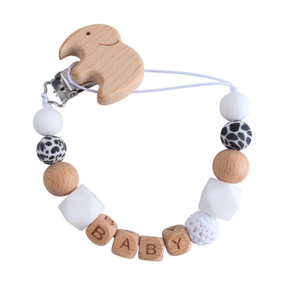 Baby Products Cartoon Animal Beech Pacifier Clip