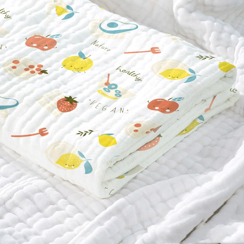 Baby Cotton Gauze Bath Towel Super Soft Absorbent Cloth Swaddling Blanket