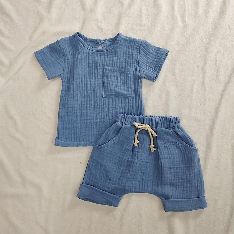 Pure Cotton Children's Two-piece Baby Set