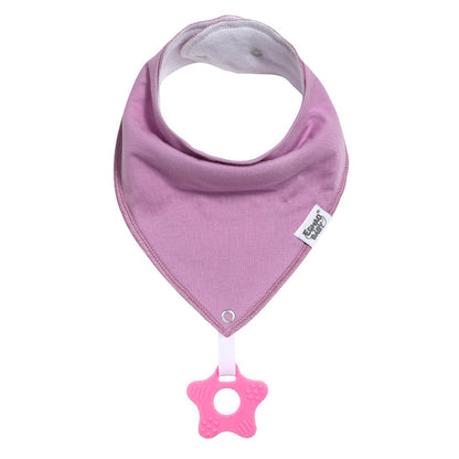 Cotton Baby Bandana Bib And Teething Toy