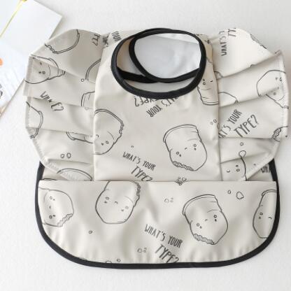 Baby Meal Pocket Angel Wing PU Waterproof Bib